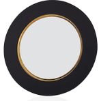 Decorium Vision Black 24 Ayar Altın Yaldızlı 35 cm Cam Tabak 9-01080023