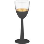 Decorium Vision Black 24 Ayar Altın Yaldızlı 90 ml 6 Parça Cam Likör Kadehi 9-01020018