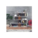 Decormet 030010079904043 Beyaz Ceviz Karlin Kitaplık