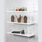 Decormet Armoni Beyaz - Parlak Beyaz 200X720 mm Duvar Rafı