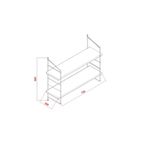 Decormet Armoni Safir Meşe - Malibu 200X720 mm Duvar Rafı