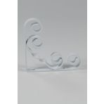 Decormet Burgulu 300 mm Beyaz Raf Altı Konsol