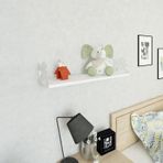 Decormet Çiçek Beyaz-Beyaz Raf Seti