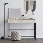 DECORMET DECORMET LİNDA MAKYAJ MASASI TRAVERTİNE