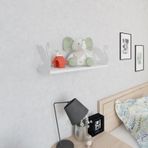 Decormet Kuğu Beyaz-Parlak Beyaz Raf Seti