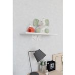 Decormet Love Beyaz-Parlak Beyaz Raf Seti