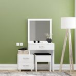 Decormet Nıce Makyaj Masası Beyaz