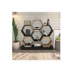 Decorotika Çiçek Siyah Ud Kitaplık