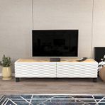 Decorotika Decorotika Lerze Tv Ünitesi Safirmeşe Beyaz Safir Meşe