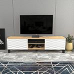 Decorotika Decorotika Lukas Tv Ünitesi Safirmeşe Beyaz Safir Meşe
