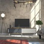 Decorotika Decorotika Rob Tv Ünitesi Ud Beyaz Antrasit Antrasit