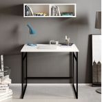 Decorotika Gama Beyaz Siyah Çalışma Masası