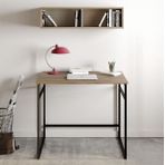 Decorotika Gama Ceviz Siyah Çalışma Masası