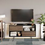 Decorotika Kerby Ceviz Siyah Tv Ünitesi