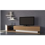 Decorotika Liza Beyaz Teak TV Ünitesi