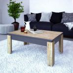 Decorotika Manhattan Orta Sehpa 90 Safir Meşe Koyu Gri