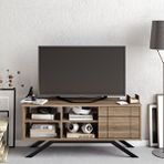 Decorotika North Ceviz Siyah Tv Ünitesi