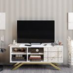Decorotika North Gold Beyaz Tv Ünitesi