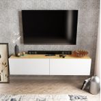 Decorotika Poling Beyaz Ceviz Tv Ünitesi