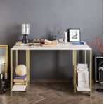 Decorotika Reader Beyaz Gold Çalışma Masası