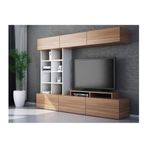 Decorotika Sasa Beyaz Teak TV Ünitesi