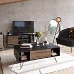 Decorotika Siyah Ceviz Mistico Orta Sehpa
