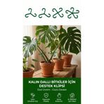 Decorstation Kalın Dallı Bitki Gövde Destek ve Sabitleme Klipsi | Dikey Büyüme İçin Pratik & BİTKİ TUTUCU(4lüSet)