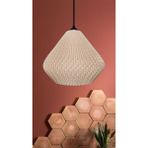 Decory Gruis Somon Renk Mesh Yüzey Avize Yatak Odası, Cafe, Tasarım Tekli Sarkıt Avize (PLASTİK) E27