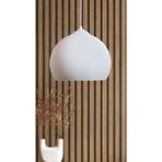 Decory Persei Dokulu Yüzey Avize Yatak Odası - Oturma Odası Tasarım Tekli Avize Bioplastik E27 - 1 - 1BW-Beyaz