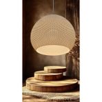 Decory Venaty Mesh Yüzey Avize, Yatak Odası, Oturma Odası Tekli Sarkıt Avize (Bioplastik) - Beyaz
