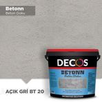 Decos BT20 20 kg Açık Gri Beton Doku Kaplama Boyası