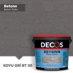 Decos BT30 20 kg Koyu Gri Beton Doku Kaplama Boyası