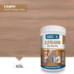 Decos Legno Masif 1 lt Gül Ahşap Doku Verniği