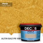 Decos PR100 Perla Sedef Doku 1 lt Altın Baz Kaplama Boyası