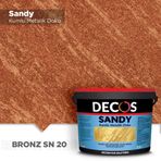 Decos SN20 Sandy Kumlu Metalik 2.5 lt Bronz Doku Kaplama Boyası