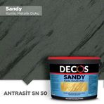 Decos SN50 Sandy Kumlu Metalik 2.5 lt Antrasit Doku Kaplama Boyası