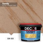 Decos SN80 Sandy Kumlu Metalik 1 lt Doku Kaplama Boyası