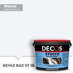 Decos ST10 Stucco Mermer Dokulu 4 kg Beyaz Baz Efekt Kaplama