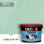 Decos ST40 Stucco Mermer Dokulu 4 kg Çağla Efekt Kaplama