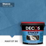 Decos ST90 Stucco Mermer 20 kg Mavi Doku Kaplama Boyası