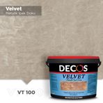 Decos VT100 Velvet Kadife Dokulu 1 lt Efekt Kaplama Boyası