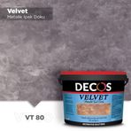 Decos VT80 Velvet Kadife Dokulu 2.5 lt Efekt Kaplama Boyası