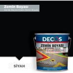 Decos Zemin Boyası 3kg - Farklı Renk Seçeneğiyle - Siyah