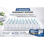 Decostyle 7 Numara Hacamat Kupası 50 Adet Vakumlu Kupa Bardak Dayanıklı Plastik Manuel Hacamat Kabı Seti