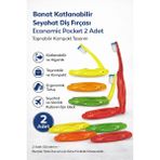 Decostyle Banat Katlanabilir Seyahat Diş Fırçası Economic Pocket 2 Adet Taşınabilir Kompakt Tasarım