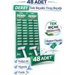Decostyle Derby Tek Bıçaklı Tıraş Bıçağı Avantajlı Paket Seçenekleri 48 Adet