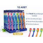 Decostyle Difas Rainbow Orta Sert Diş Fırçası Medium 12ADET
