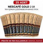 Decostyle Kahve Gold 2 gr 25 Adet Tek Içimlik Stick Çözünebilir Granül Kahve Paket