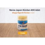 Decostyle Nerox Japon Kürdan 400 Adet Ahşap Hijyenik Kürdan 1 Adet