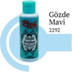 Decostyle Riculti Surface 2292 Gözde Mavi Akrilik Boya 120 cc - Tek ebat - 001-Renkli